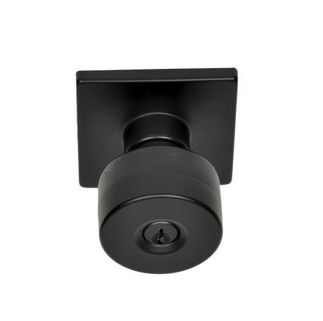 Better Home Products 44544BLK matte black keyed entry door knob