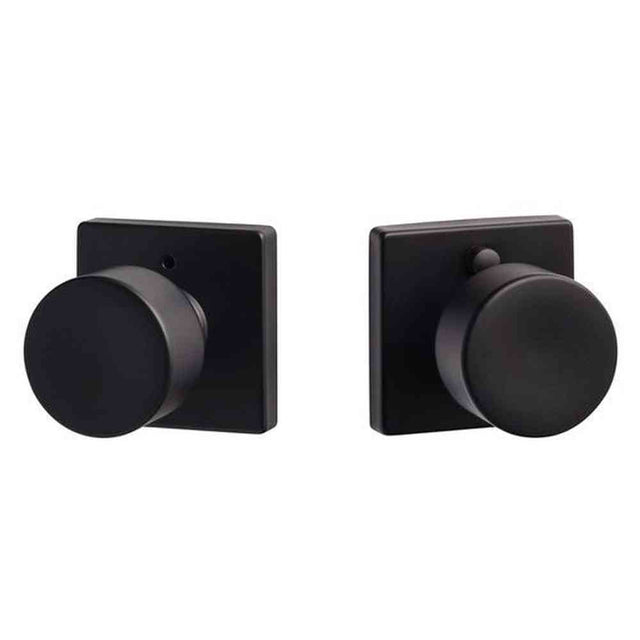 Sure-Loc BG102-SQ FBL flat black privacy door knob