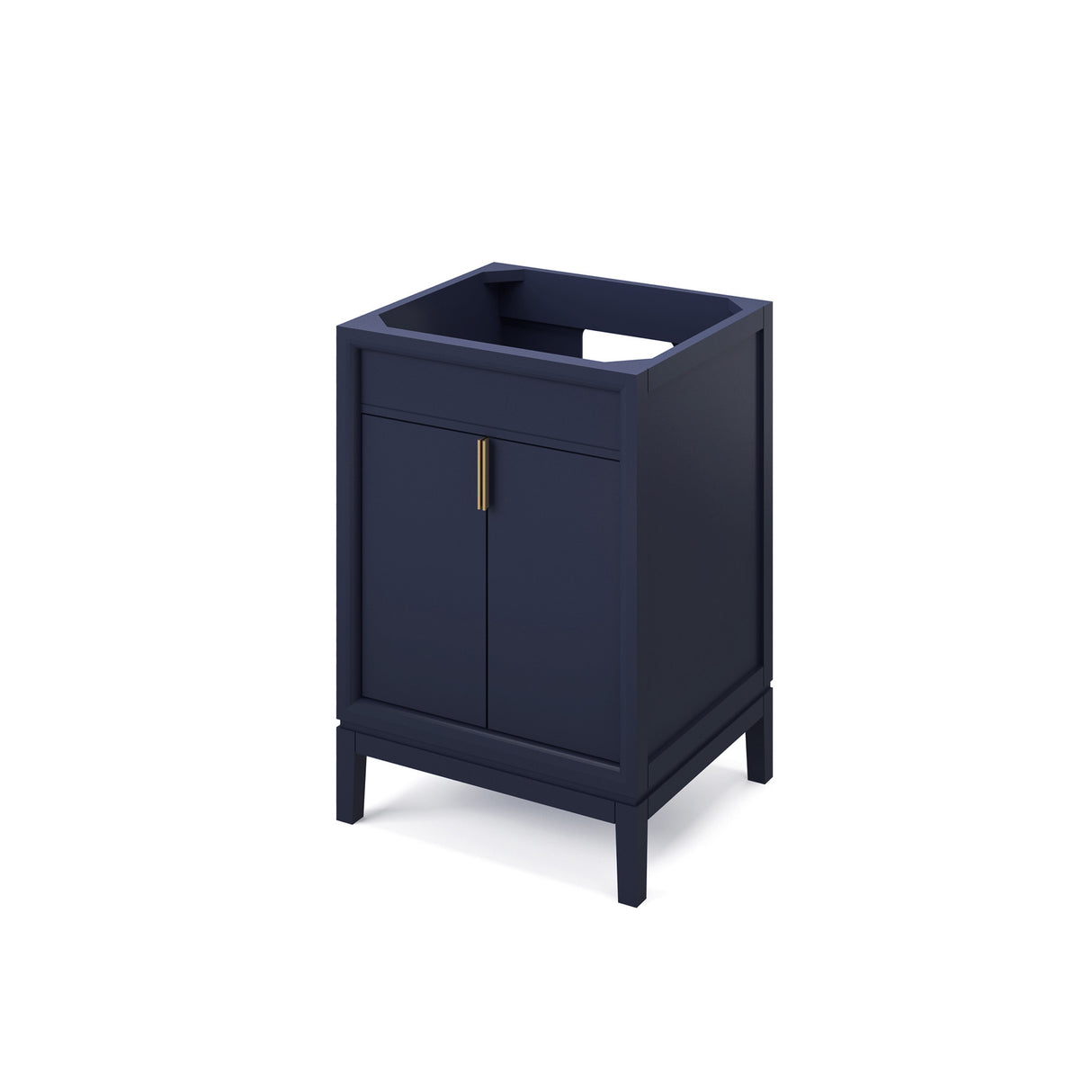 Jeffrey Alexander Theodora 25" Hale Blue Single Sink Bathroom Vanity with White Resin Top - 8 in. Widespread Faucet Top product image 2