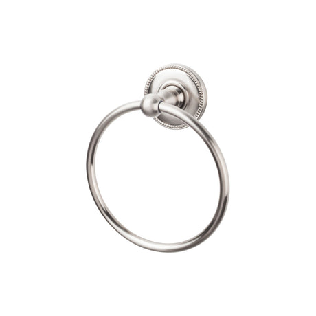 Top Knobs ED5BSNA TOP BATH (R) Edwardian Bath Towel Ring Brushed Satin Nickel