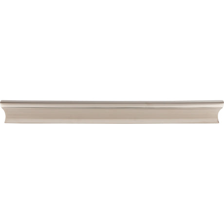 Top Knobs TK556PN Glacier 8" Center to Center Finger Pull Polished Nickel