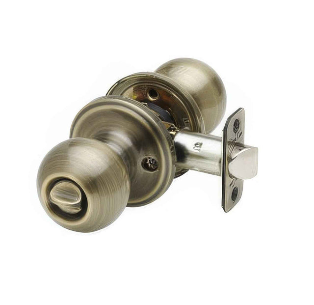 Copper Creek BK2030AB antique brass privacy door knob