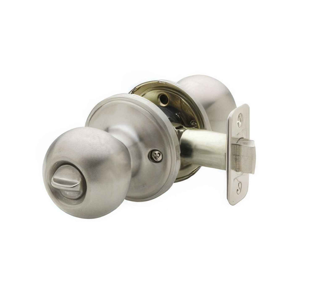 Copper Creek BK2030SS satin stainless privacy door knob