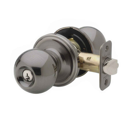 Copper Creek BK2040AN antique nickel keyed entry door knob
