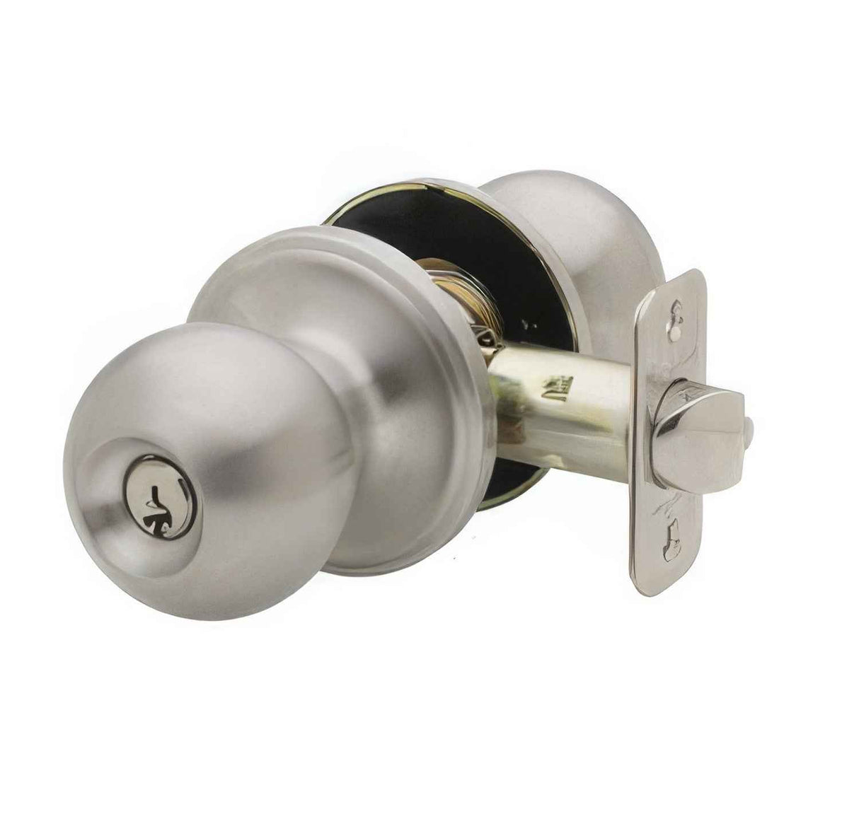 Copper Creek BK2040SS satin stainless keyed entry door knob
