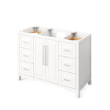 Jeffrey Alexander Cade 48" White Single Sink Bathroom Vanity with Calacatta Vienna Quartz Top - 8 in. Widespread Faucet Top product image 3