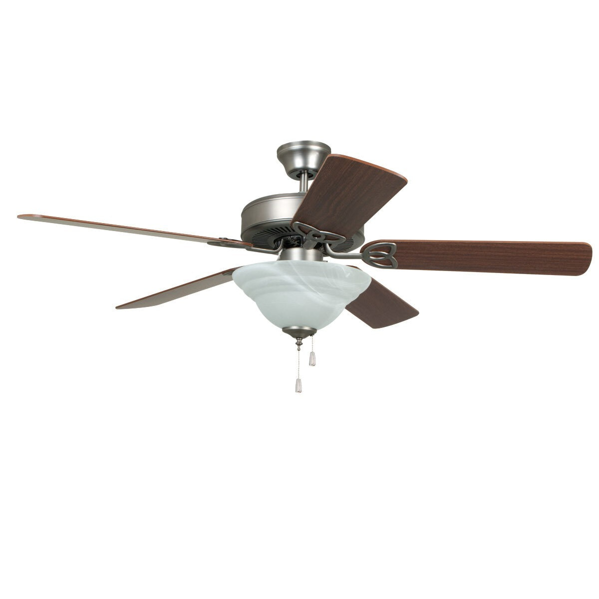 Craftmade BLD52BNK5C1 brushed polished nickel ceiling fan blades included