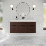 Jeffrey Alexander Gardner 49" Dark Walnut Single Sink Bathroom Vanity with White Resin Top - Single-Hole Faucet Top - VKGAR48DWRE product image 2
