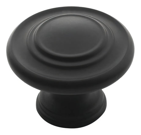 Amerock BP1586FB flat black cabinet knob