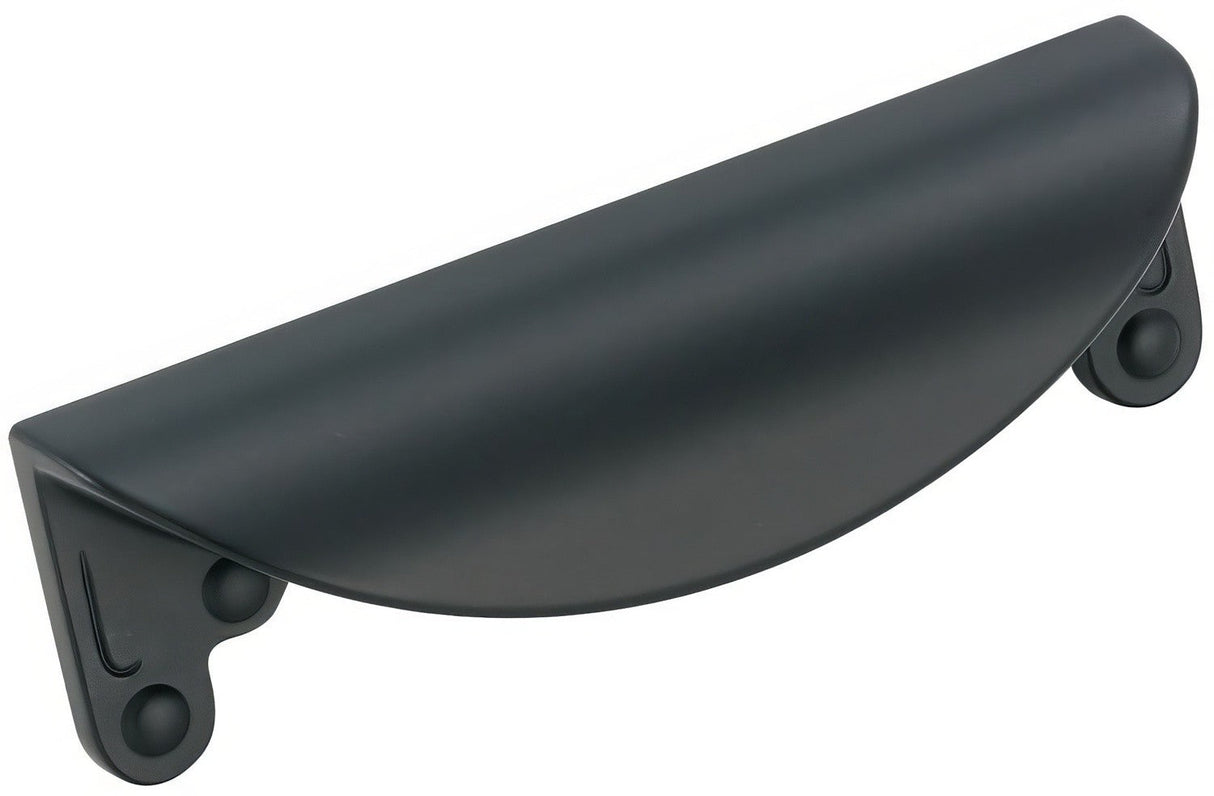 Amerock BP1592FB flat black cup pull