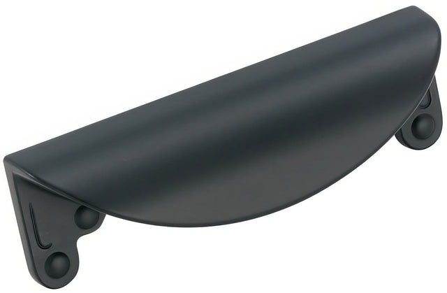 Amerock BP1592FB flat black cup pull