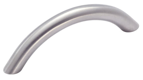 Amerock BP19001SS Essential'Z cabinet pull in satin stainless, front view