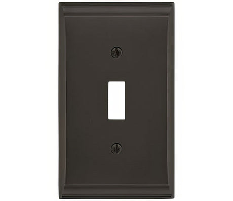 Amerock BP36500BBR black bronze single toggle wall plate