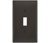 Amerock BP36500BBR black bronze single toggle wall plate