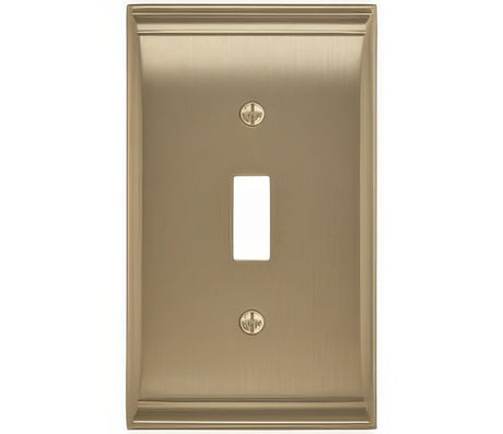 Amerock BP36500BBZ golden champagne single toggle wall plate