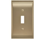 Amerock BP36500BBZ golden champagne single toggle wall plate