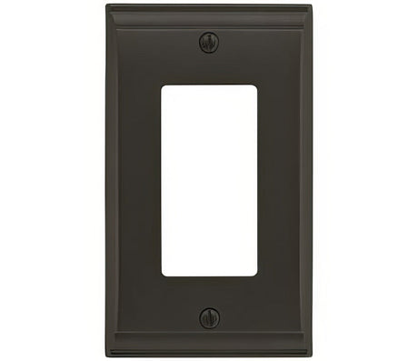 Amerock BP36504BBR black bronze single rocker wall plate
