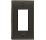 Amerock BP36504BBR black bronze single rocker wall plate