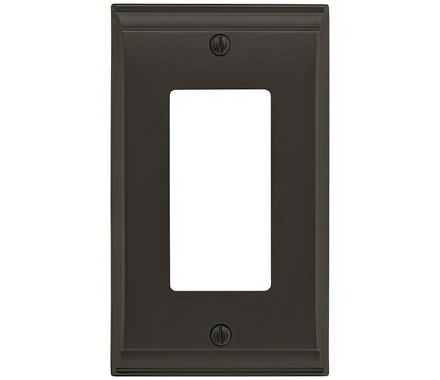 Amerock BP36504BBR black bronze single rocker wall plate