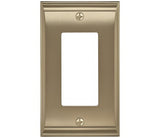 Amerock BP36504BBZ golden champagne single rocker wall plate