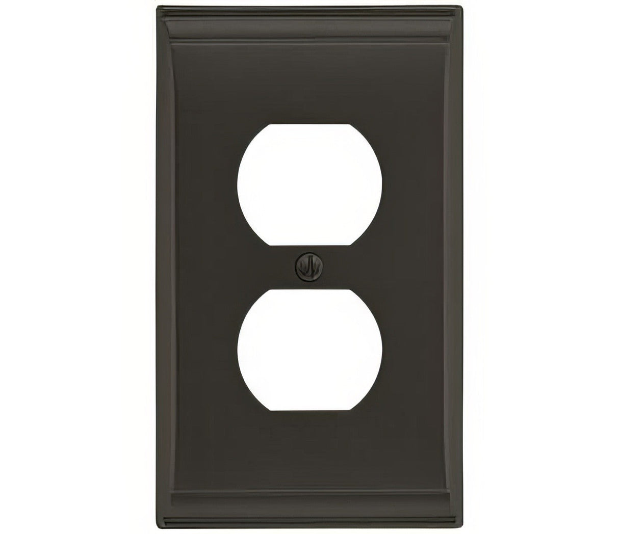 Amerock BP36508BBR black bronze single outlet wall plate