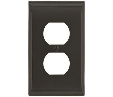 Amerock BP36508BBR Candler single outlet wall plate, additional view