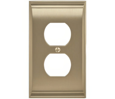 Amerock BP36508BBZ golden champagne single outlet wall plate