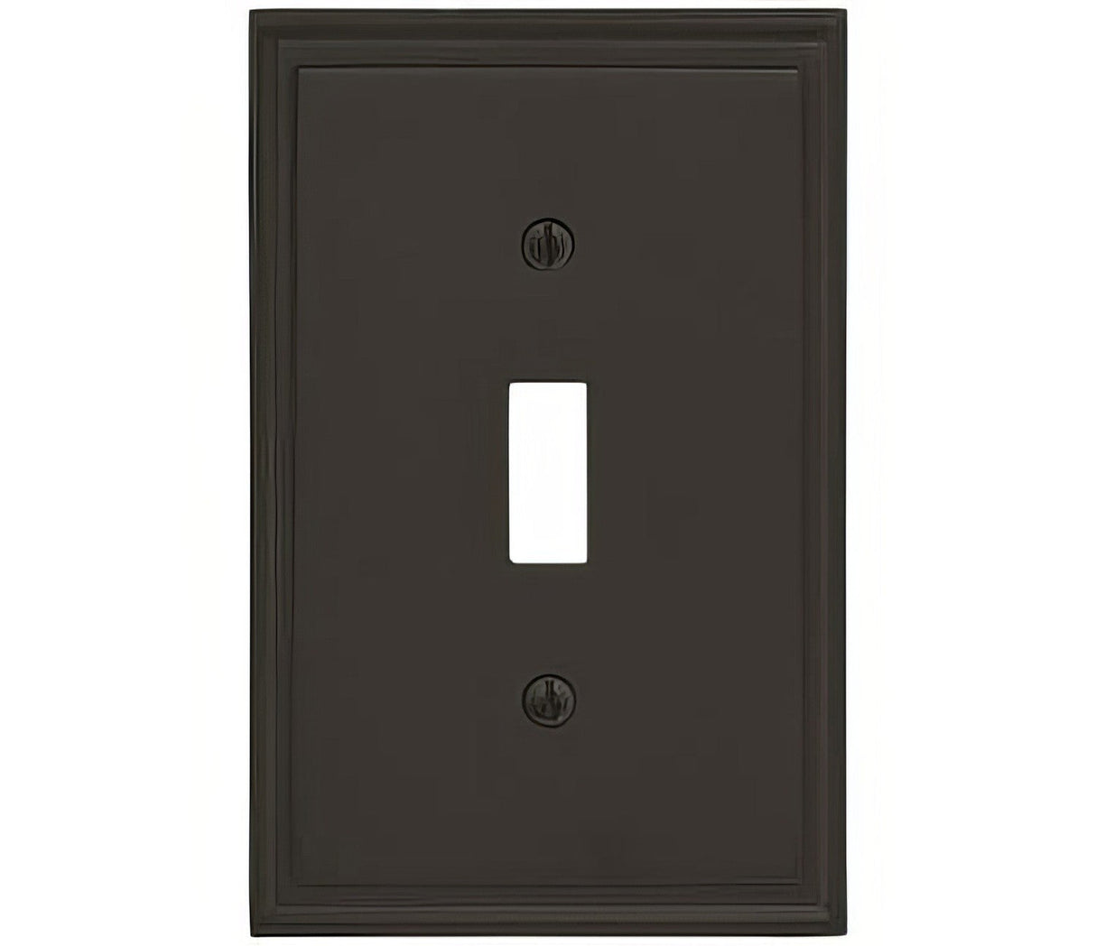 Amerock BP36514BBR black bronze single toggle wall plate
