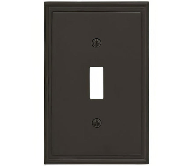 Amerock BP36514BBR Mulholland single toggle wall plate in satin stainless, additional view
