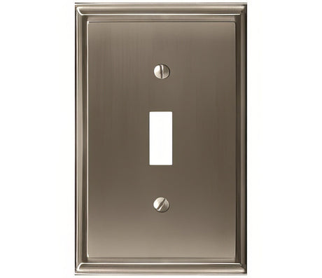 Amerock BP36514G10 Mulholland single toggle wall plate in satin stainless, additional view