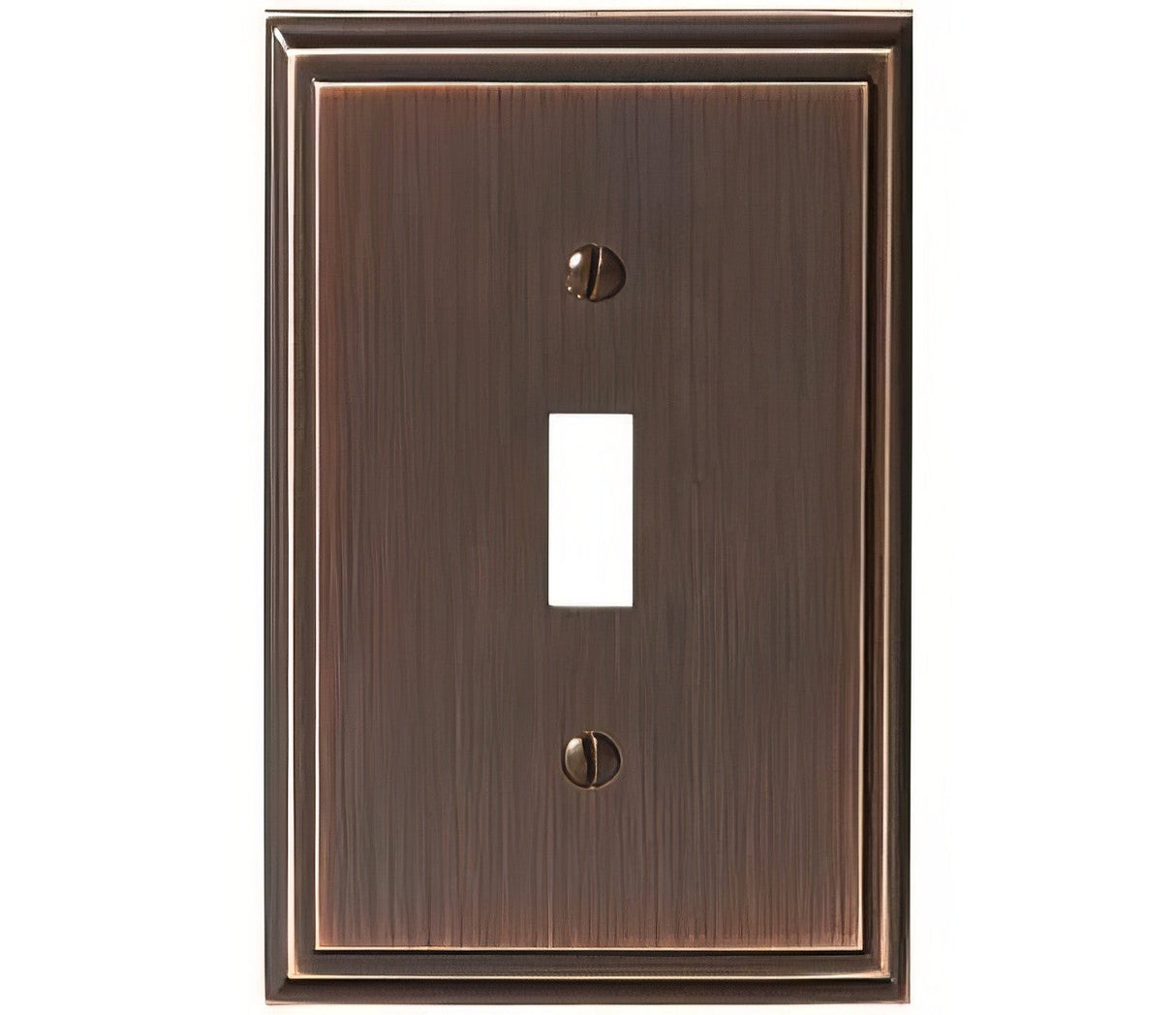 Amerock BP36514ORB oil rubbed bronze single toggle wall plate