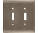Amerock BP36515ORB Mulholland double toggle wall plate, additional view