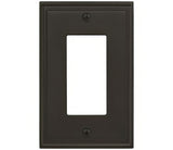 Amerock BP36518BBR black bronze single rocker wall plate