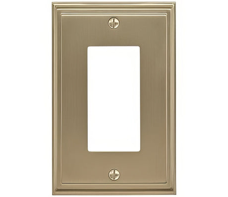Amerock BP36518BBZ golden champagne single rocker wall plate
