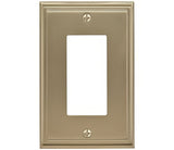 Amerock BP36518BBZ golden champagne single rocker wall plate