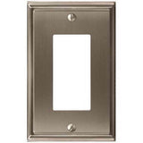 Amerock BP36518G10 satin nickel single rocker wall plate