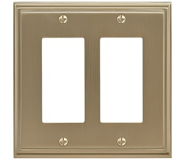 Amerock BP36519BBZ golden champagne double rocker wall plate