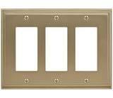 Amerock BP36520BBZ golden champagne triple rocker wall plate