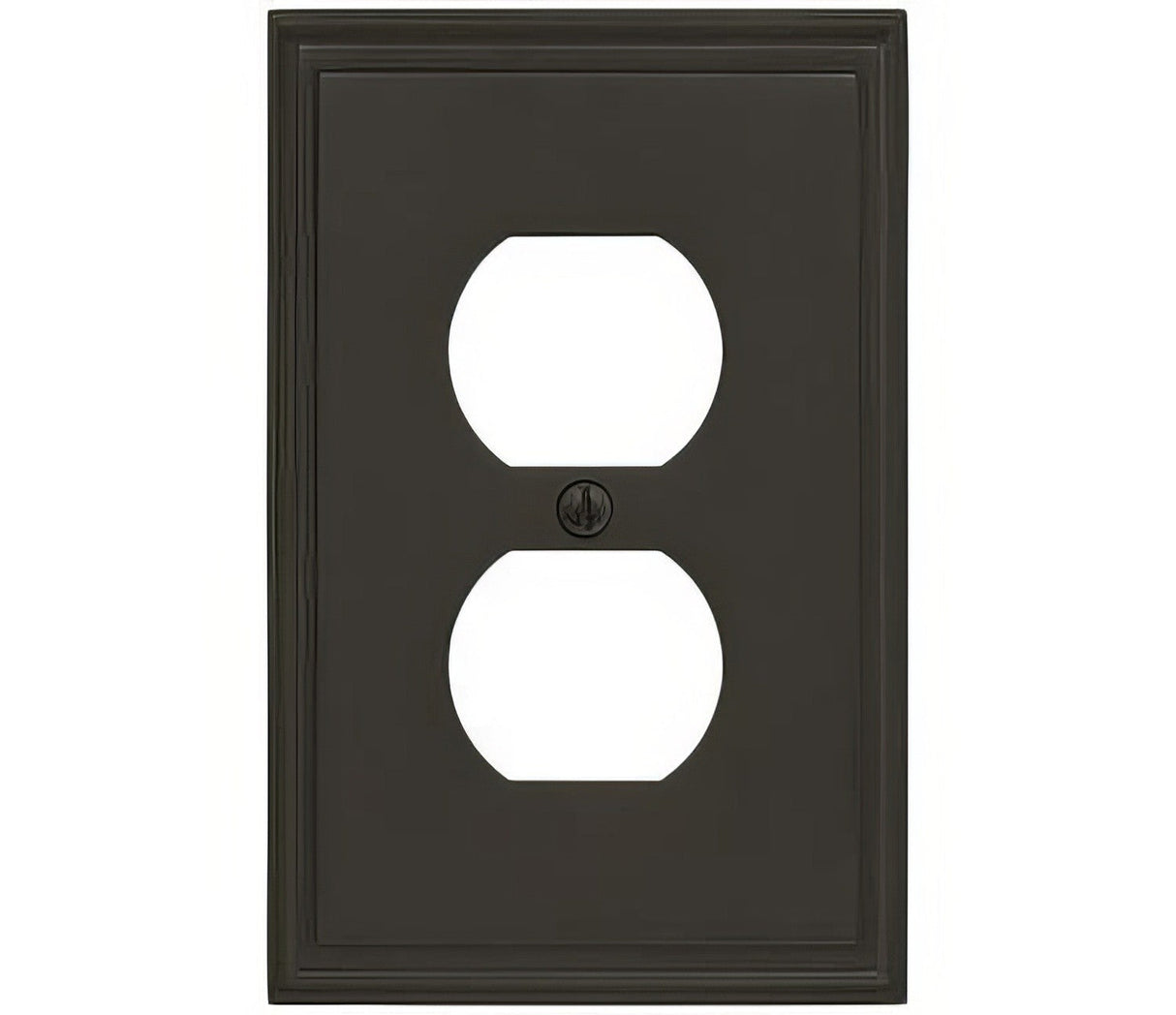 Amerock BP36522BBR black bronze single outlet wall plate