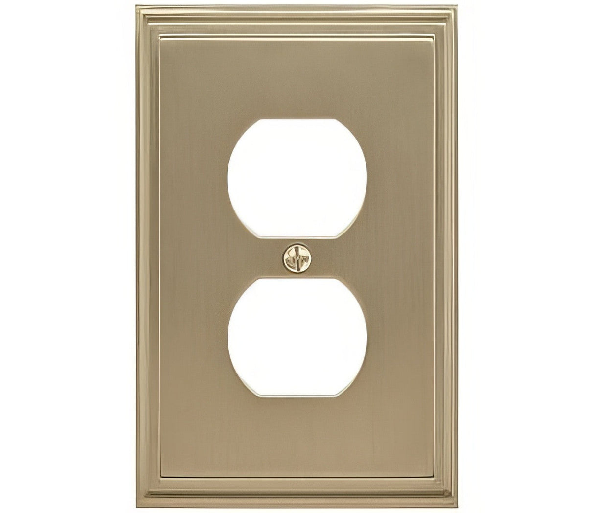 Amerock BP36522BBZ golden champagne single outlet wall plate