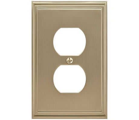 Amerock BP36522BBZ golden champagne single outlet wall plate