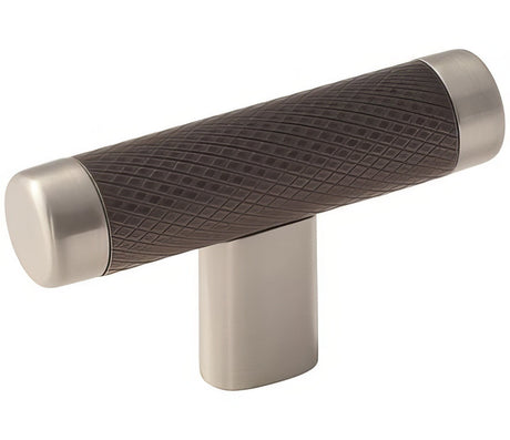Amerock BP36556G10ORB satin nickel / oil rubbed bronze cabinet knob