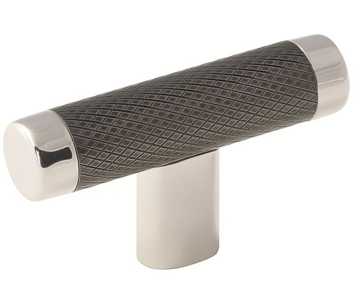 Amerock BP36556PNGM bright nickel / gunmetal cabinet knob
