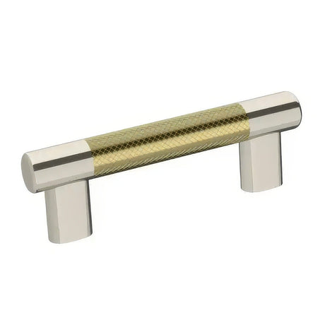 Amerock BP36557PNBBZ polished nickel/golden champagne cabinet pull