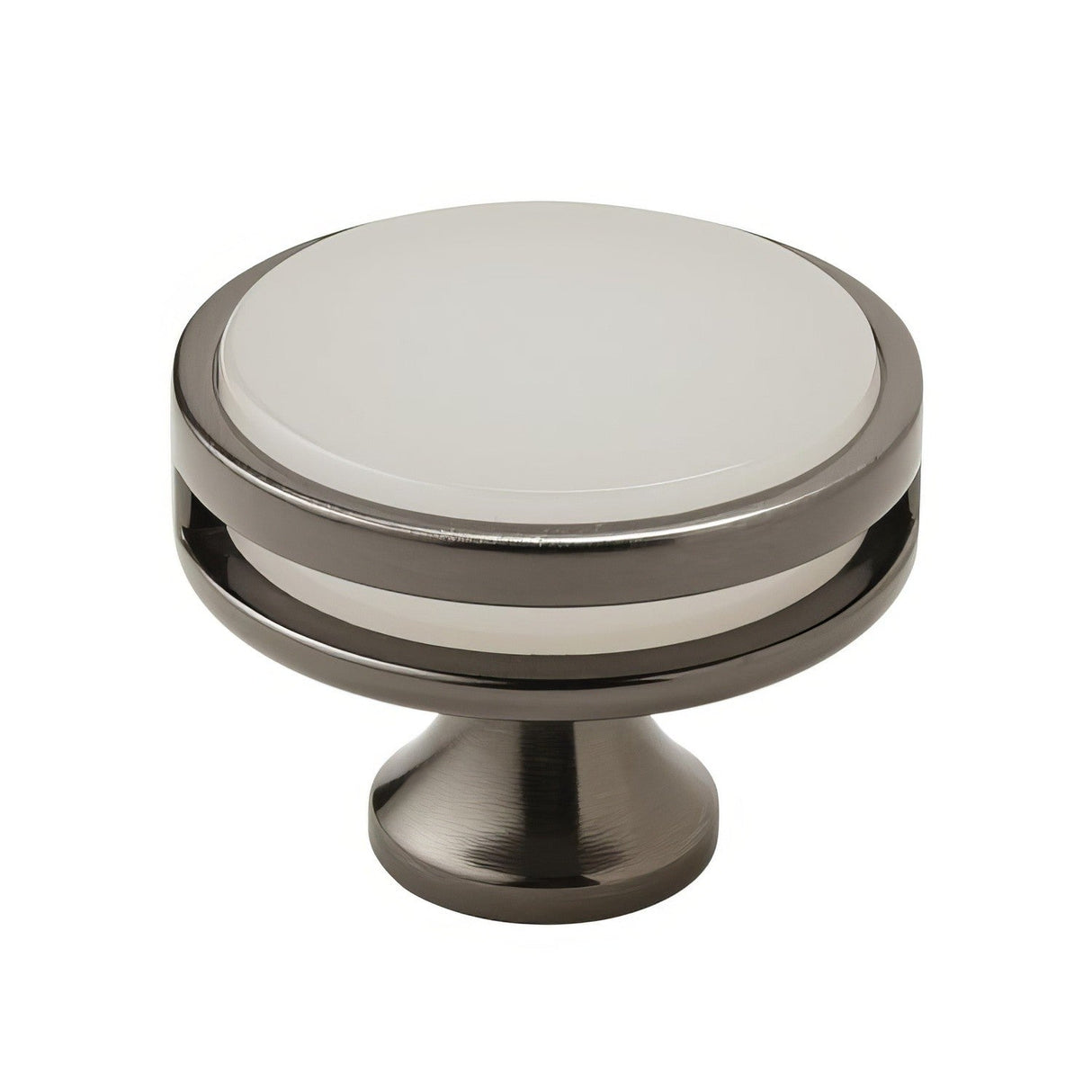 Amerock BP36609G10FA satin nickel/frosted cabinet knob