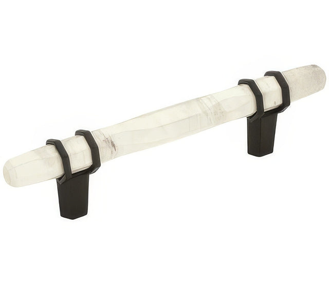 Amerock BP36648MWBBR marble white/black bronze cabinet pull