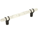 Amerock BP36649MWBBR marble white/black bronze cabinet pull