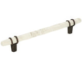 Amerock BP36650MWORB marble white/oil rubbed bronze cabinet pull