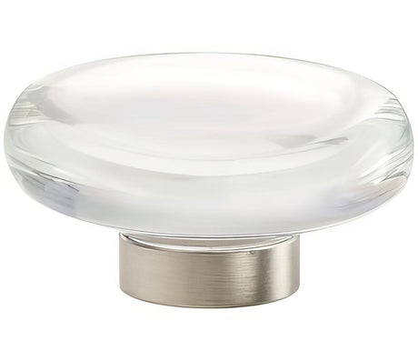 Amerock BP36652CG10 clear/satin nickel cabinet knob