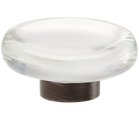 Amerock BP36652CORB clear/oil rubbed bronze cabinet knob